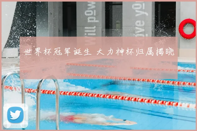 世界杯冠军诞生 大力神杯归属揭晓