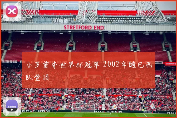小罗曾夺世界杯冠军 2002年随巴西队登顶