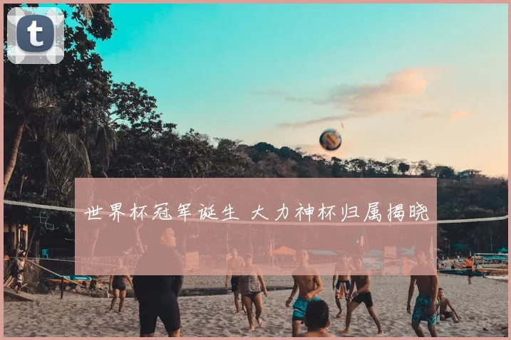世界杯冠军诞生 大力神杯归属揭晓