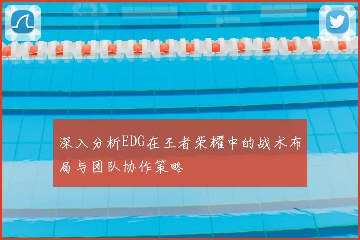 深入分析EDG在王者荣耀中的战术布局与团队协作策略
